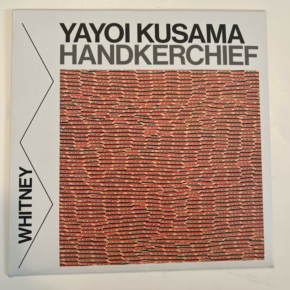 Whitney Yayoi Kusama Cotton Handkerchief Air Mail Stickers 1962 40cm X 40 Cm new